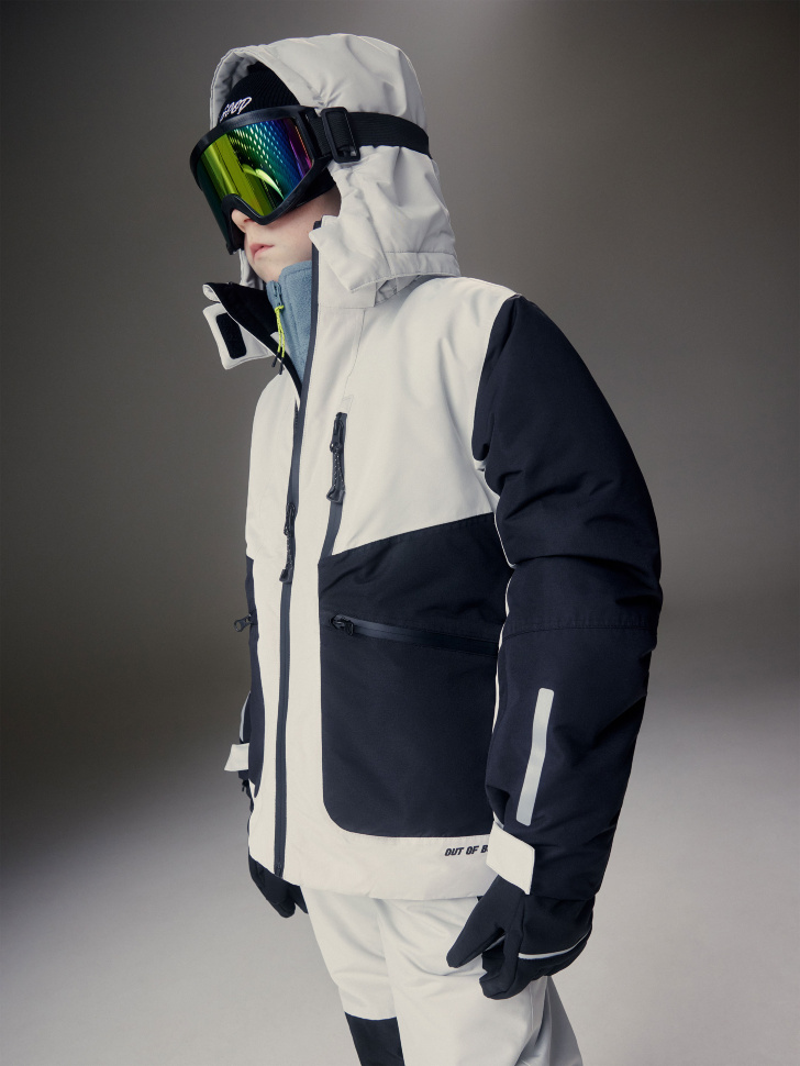 Горнолыжная куртка из технологичной мембраны с лямками детская горнолыжная куртка из технологичной мембраны с лямками для девочек