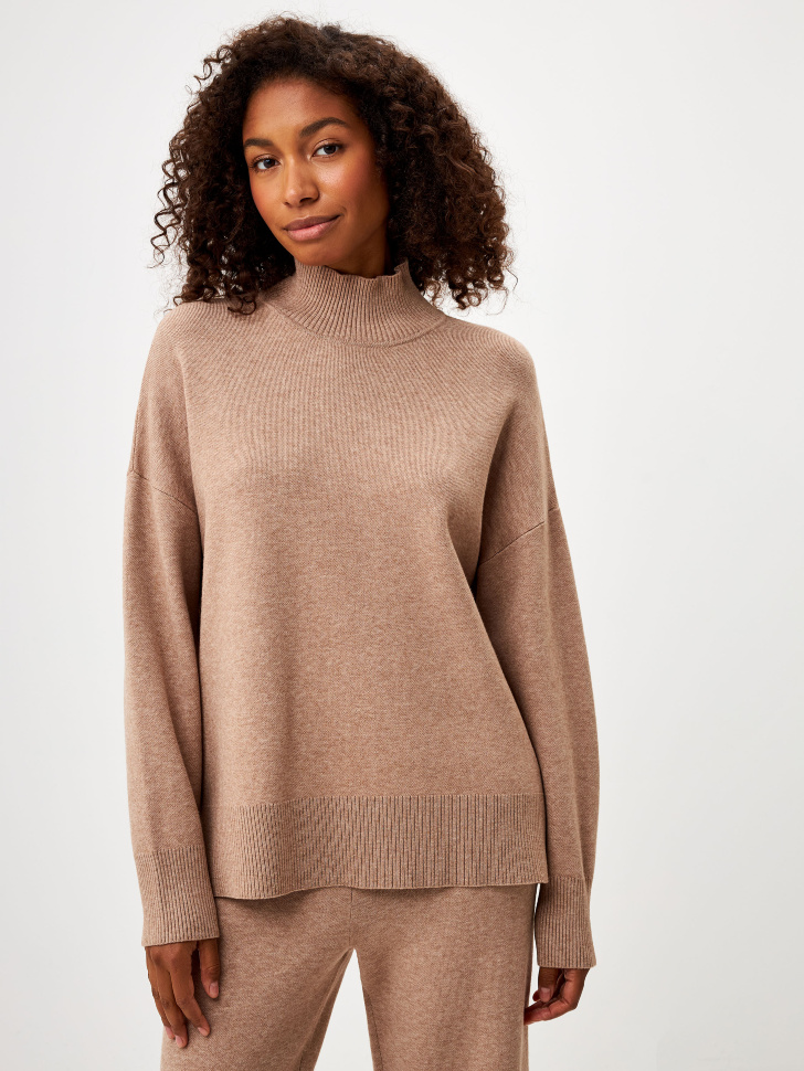 Вязаный свитер с воротником-стойкой rant свитер вязаный knitwear
