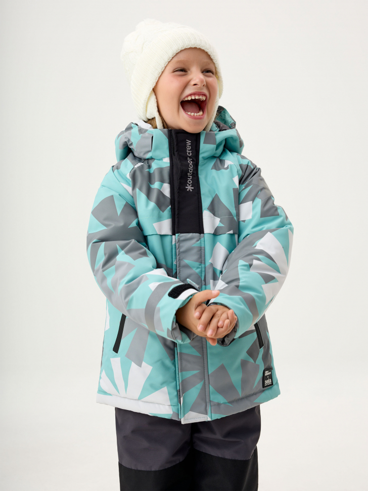 Горнолыжная куртка из коллекции sela х I’m Siberian для девочек горнолыжная куртка из технологичной мембраны с лямками для девочек