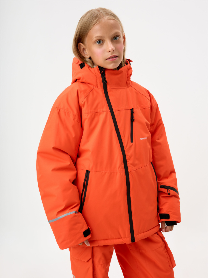 Горнолыжная куртка из технологичной мембраны с лямками для девочек горнолыжная куртка из технологичной мембраны с лямками для девочек