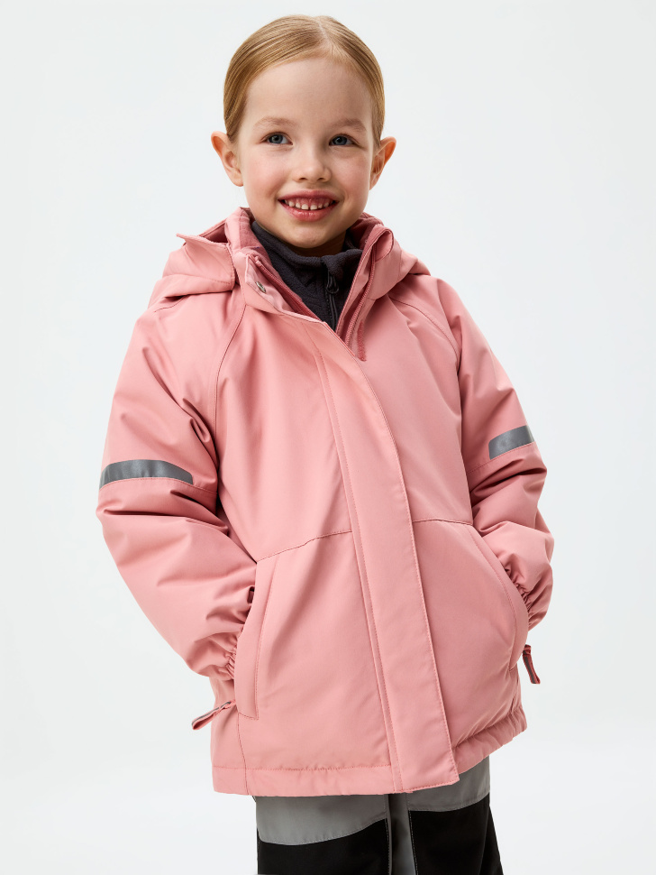 Куртка из технологичной мембраны для девочек детский утепленный полукомбинезон из технологичной мембраны