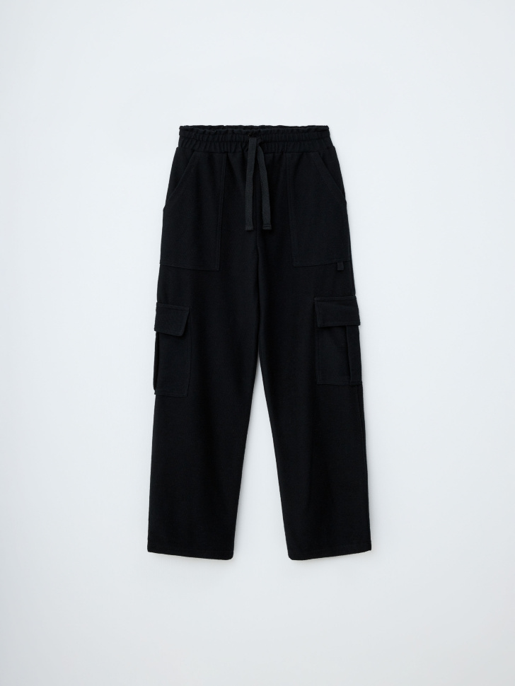 Черные брюки карго для девочек черные стеганые брюки naumi