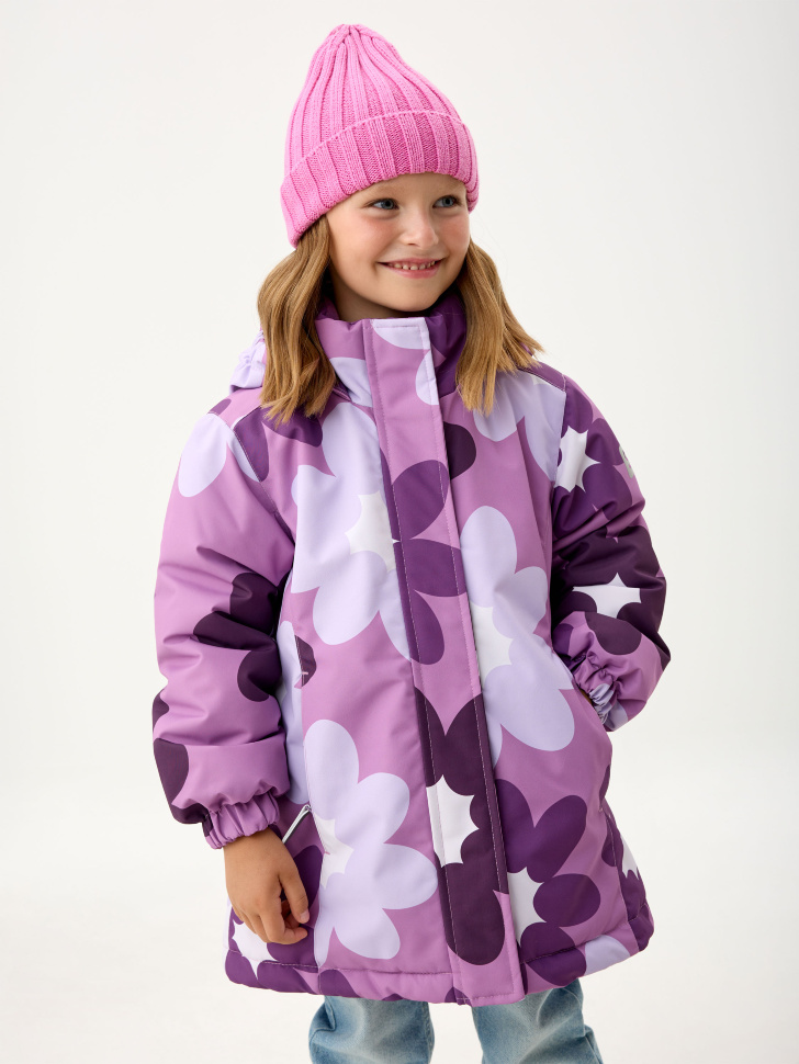 Куртка из технологичной мембраны для девочек детский утепленный полукомбинезон из технологичной мембраны