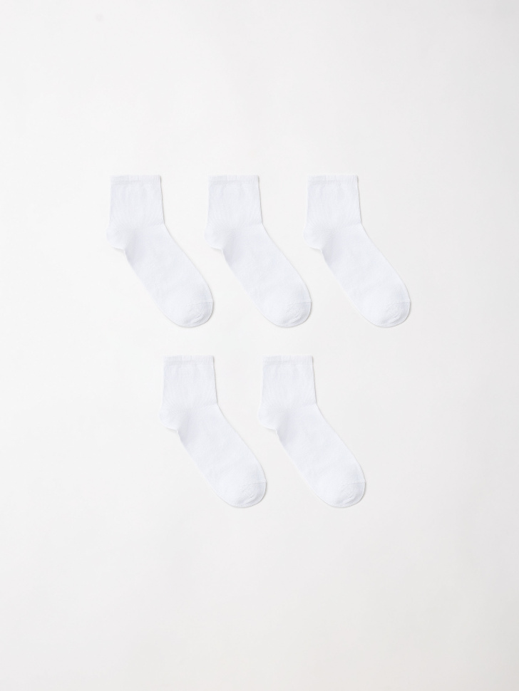Набор из 5 пар белых носков для девочек не стреляйте в белых лебедей