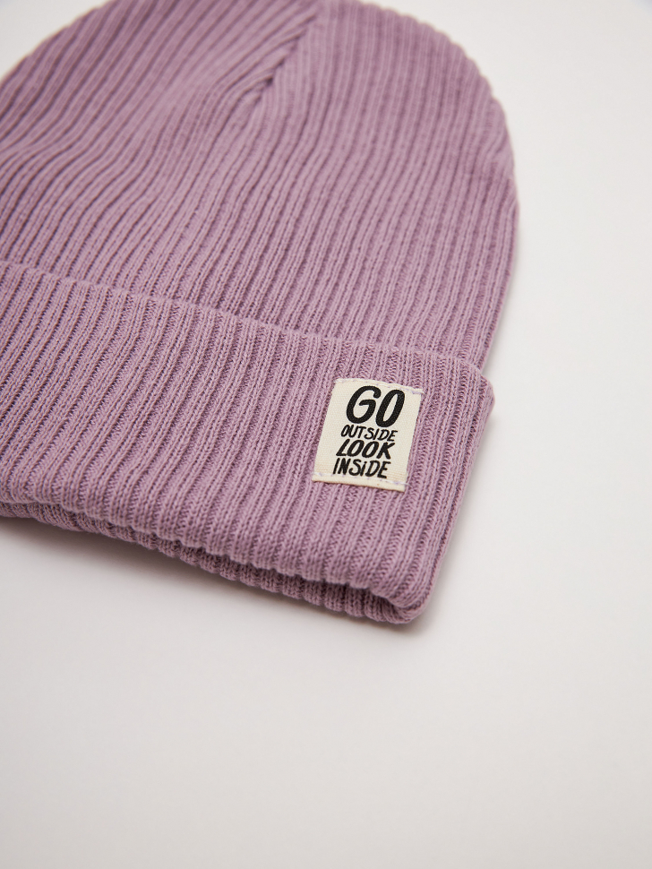 шапка для девочек (фиолетовый, 54) sela 4680129919900 - фото 3