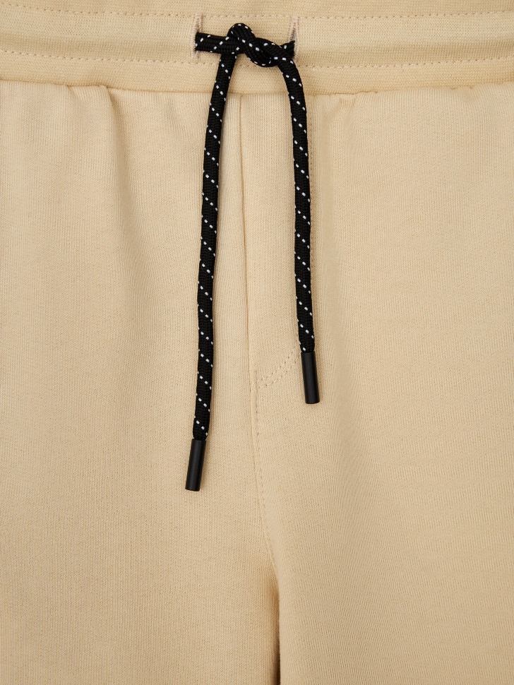 Трикотажные шорты с накладным карманом для мальчиков (бежевый, 152) sela 4640226012034 - фото 6