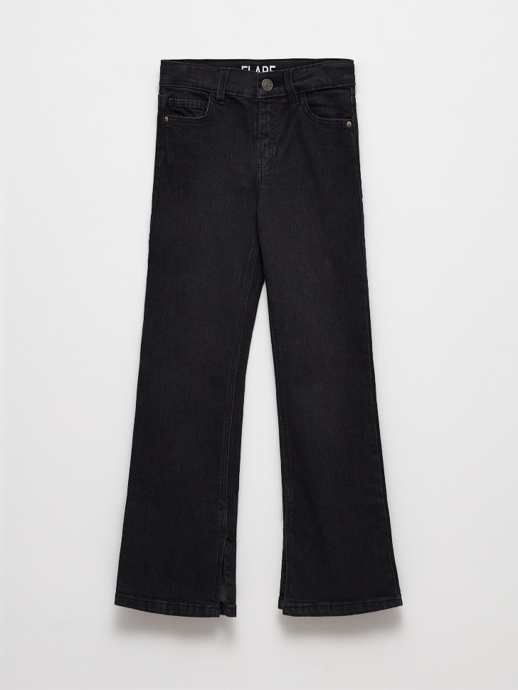 брюки джинсовые для девочек (черный, 128) sela 4680129958282 - фото 2