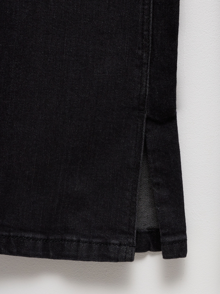 брюки джинсовые для девочек (черный, 128) sela 4680129958282 - фото 3