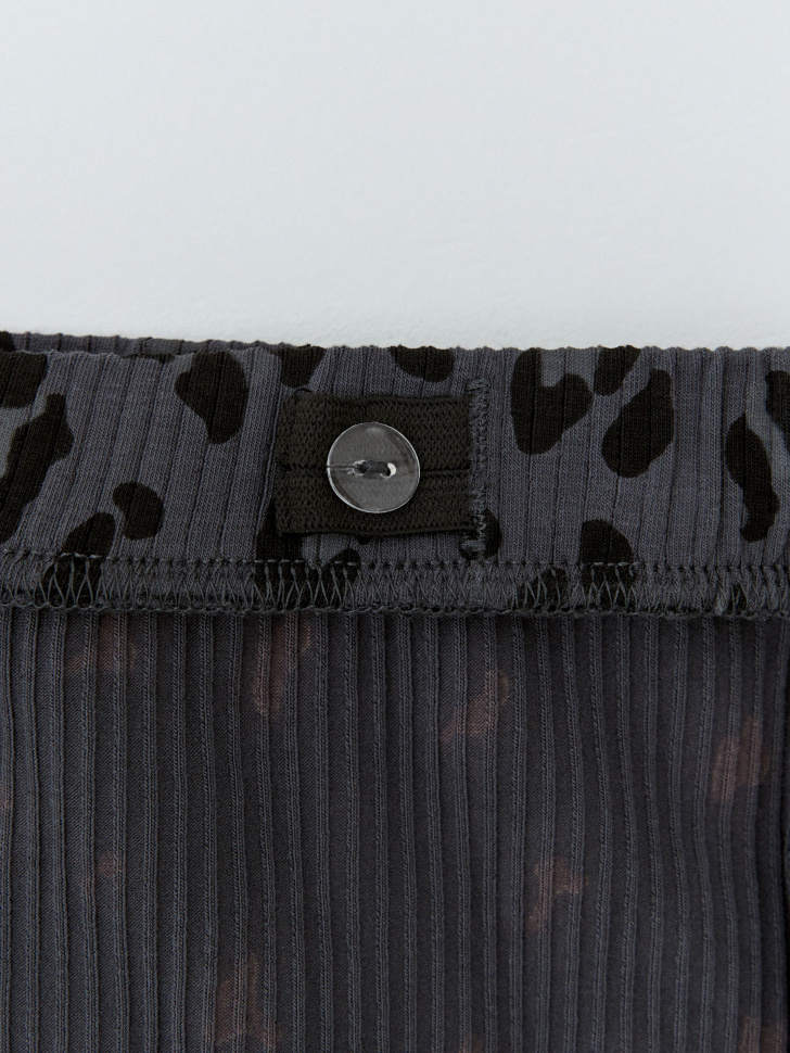 Широкие леопардовые брюки для девочек - фото 6