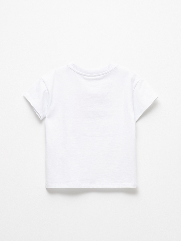 Набор из 2 футболок для девочек (белый, 104) sela 4680129772215 - фото 5