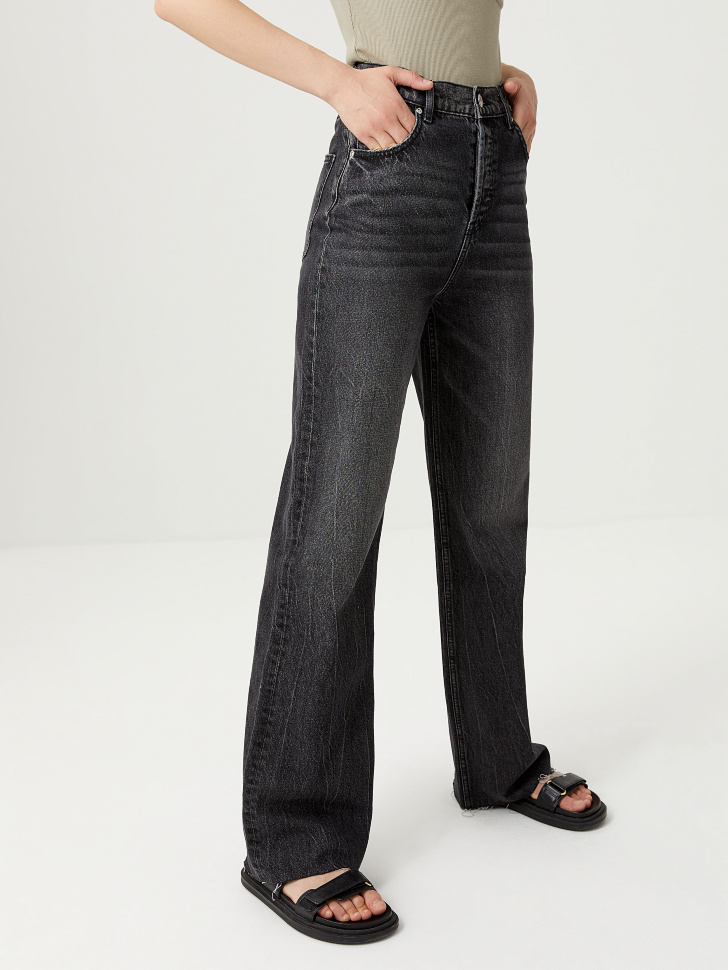 Прямые джинсы (серый, M) sela 4640078617982 - фото 3