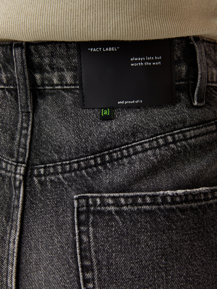 Прямые джинсы (серый, M) sela 4640078617982 - фото 6