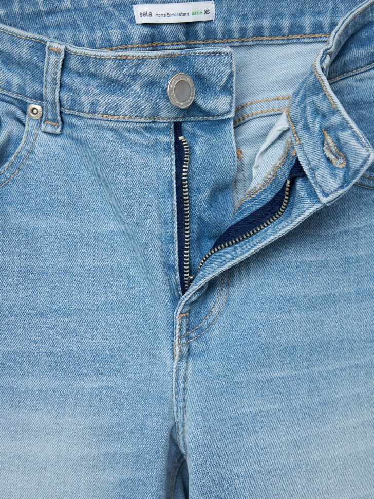 Прямые джинсы (голубой, XXS) sela 4680168549854 - фото 9