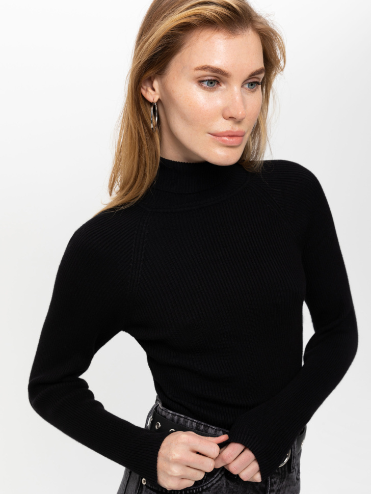 свитер женский (черный, XL) sela 4603375049542 - фото 3