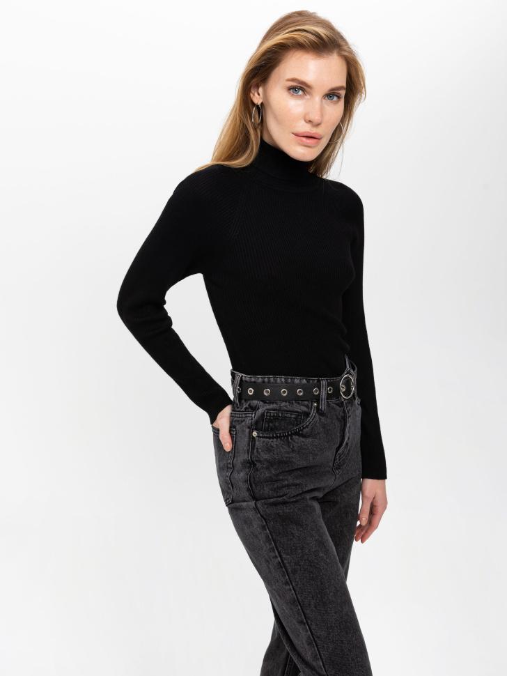 свитер женский (черный, XL) sela 4603375049542 - фото 5