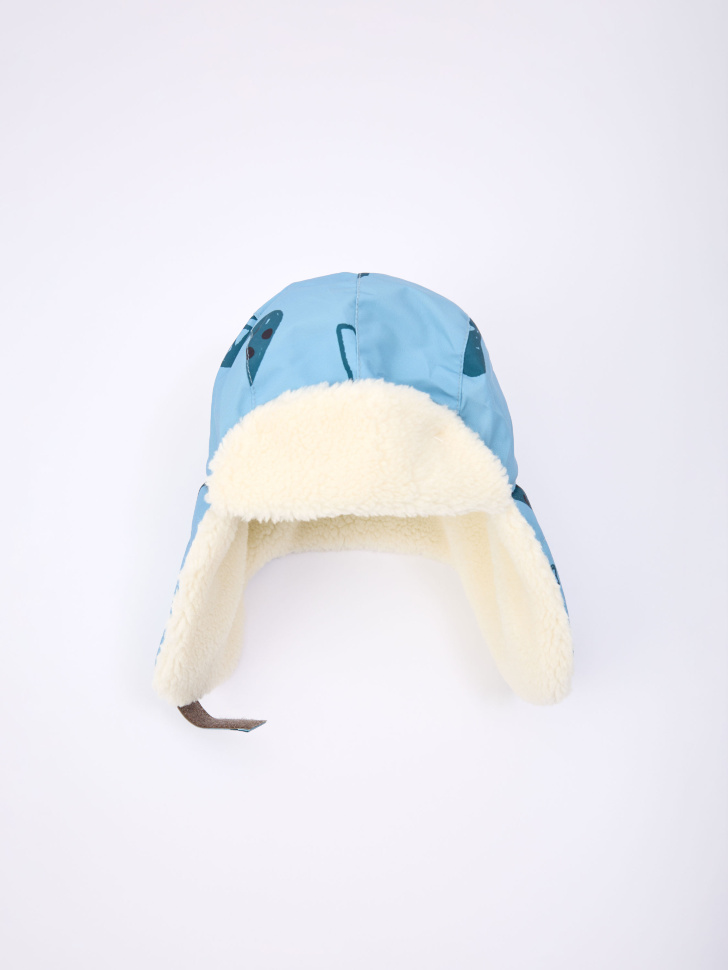 Непромокаемая шапка-ушанка для малышей