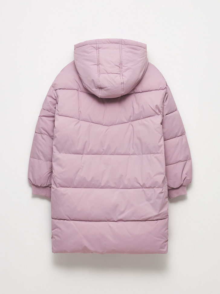 пальто для девочек (розовый, 140) sela 4680129603298 - фото 4