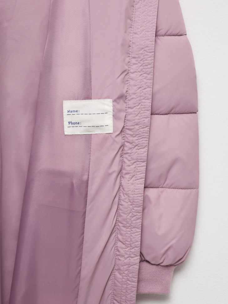 пальто для девочек (розовый, 140) sela 4680129603298 - фото 5