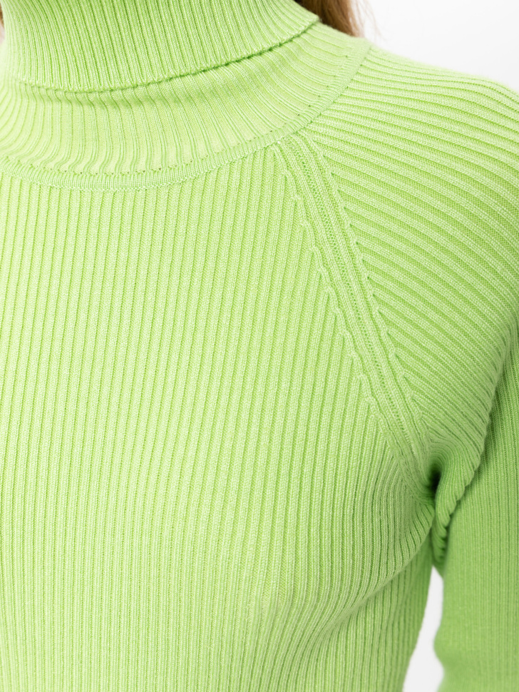 свитер женский (зеленый, M) sela 4603375049627 - фото 3