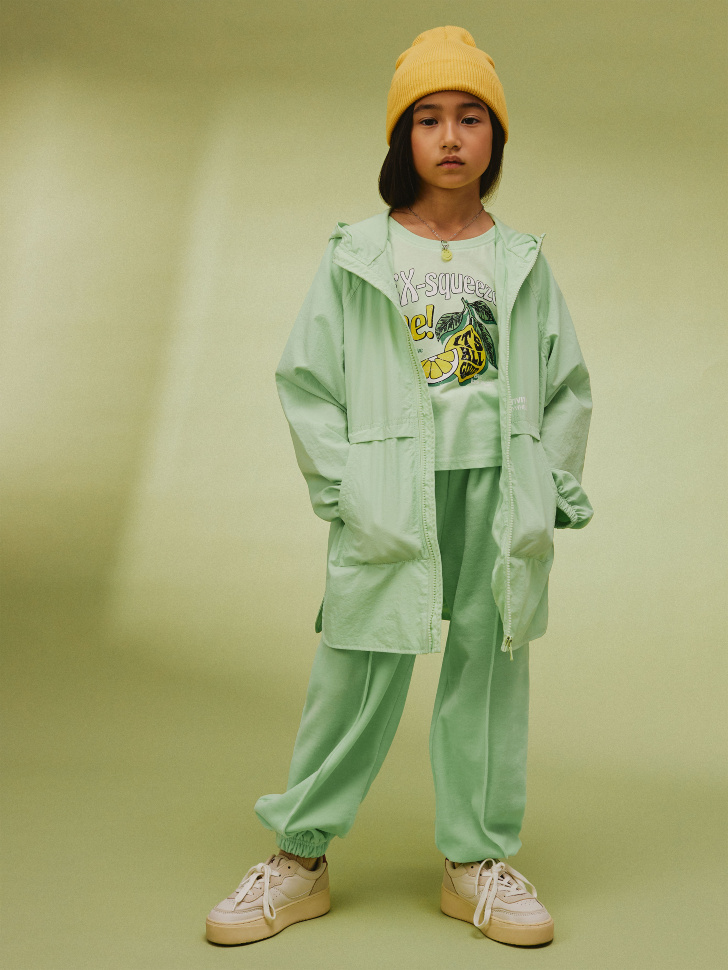 Велюровые джоггеры для девочек (зеленый, 146) sela 4680129602642 - фото 1