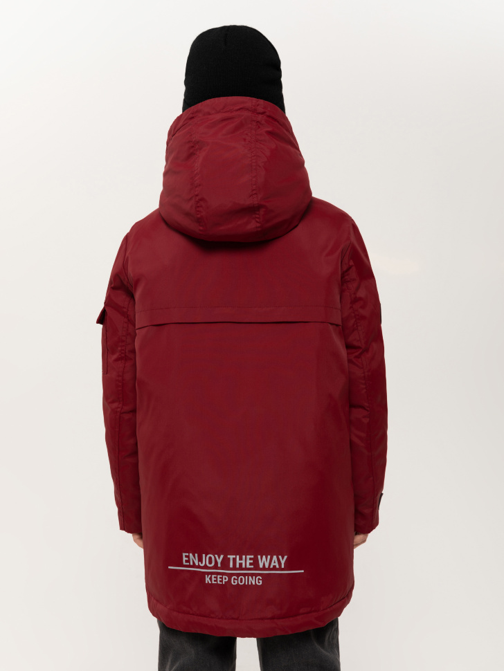 куртка для мальчиков (бордовый, 152/ 12-13 YEARS) sela 4640078079605 - фото 8
