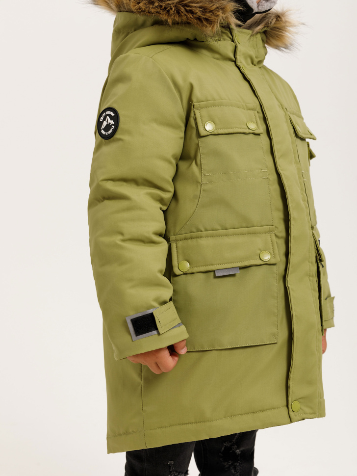 куртка для мальчиков (зеленый, 104) sela 4640078091478 - фото 5