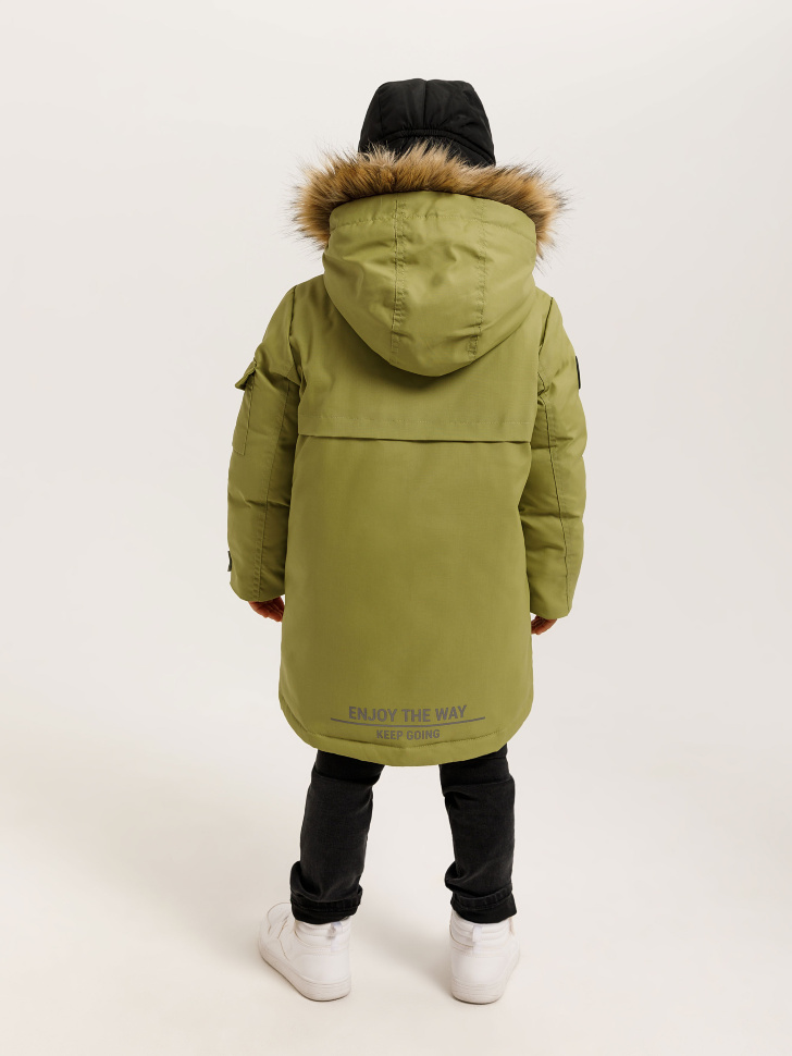 куртка для мальчиков (зеленый, 104) sela 4640078091478 - фото 8