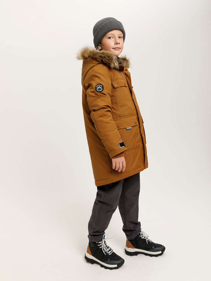 куртка для мальчиков (коричневый, 122/ 7-8 YEARS) sela 4640078091591 - фото 4