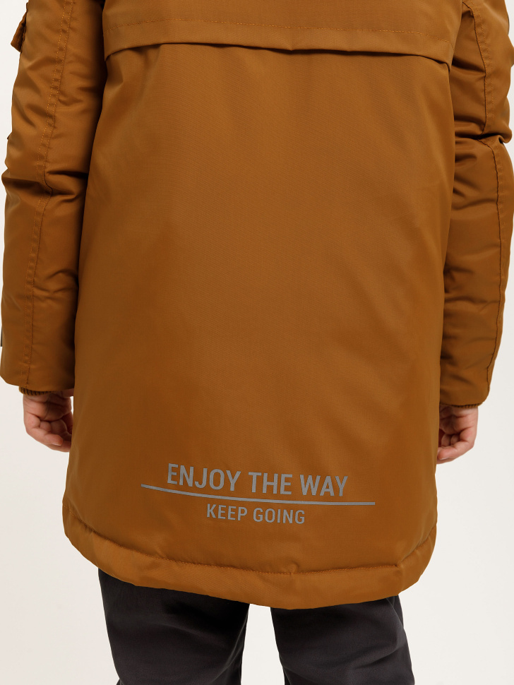 куртка для мальчиков (коричневый, 122/ 7-8 YEARS) sela 4640078091591 - фото 7