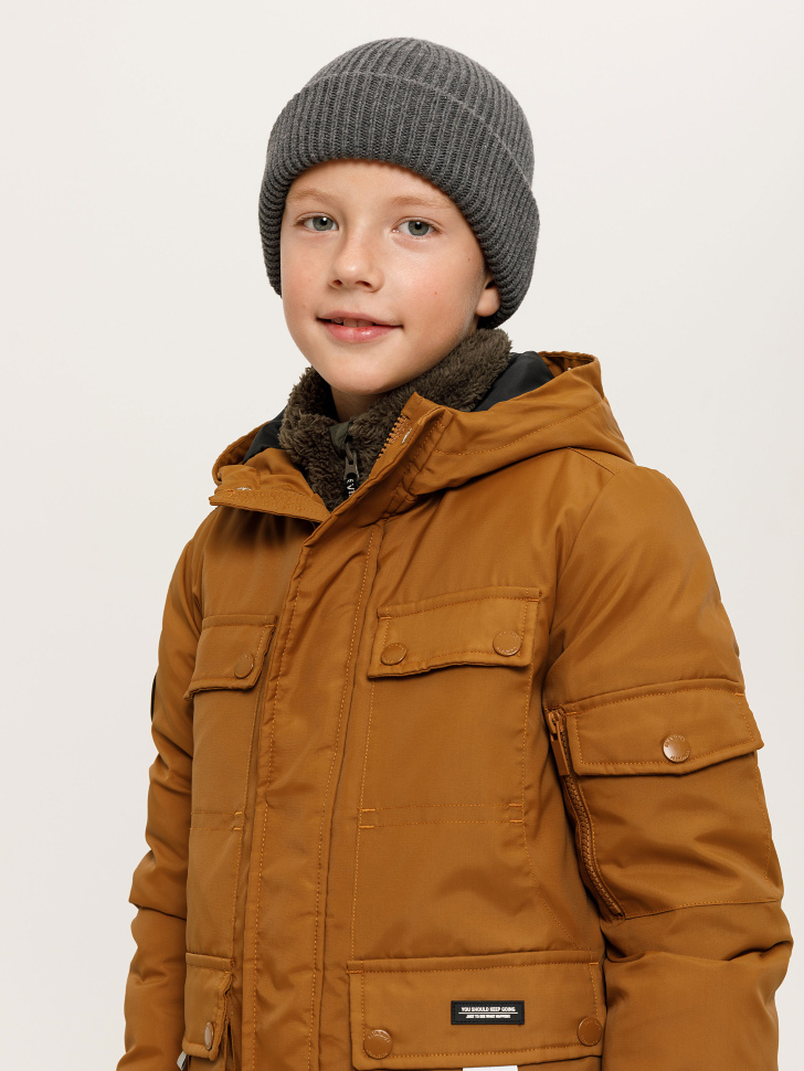 куртка для мальчиков (коричневый, 122/ 7-8 YEARS) sela 4640078091591 - фото 8