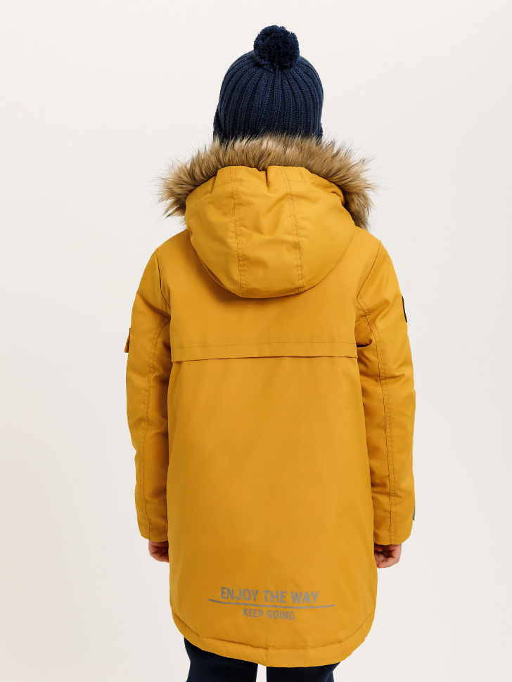 куртка для мальчиков (желтый, 128/ 8-9 YEARS) sela 4640078091669 - фото 5
