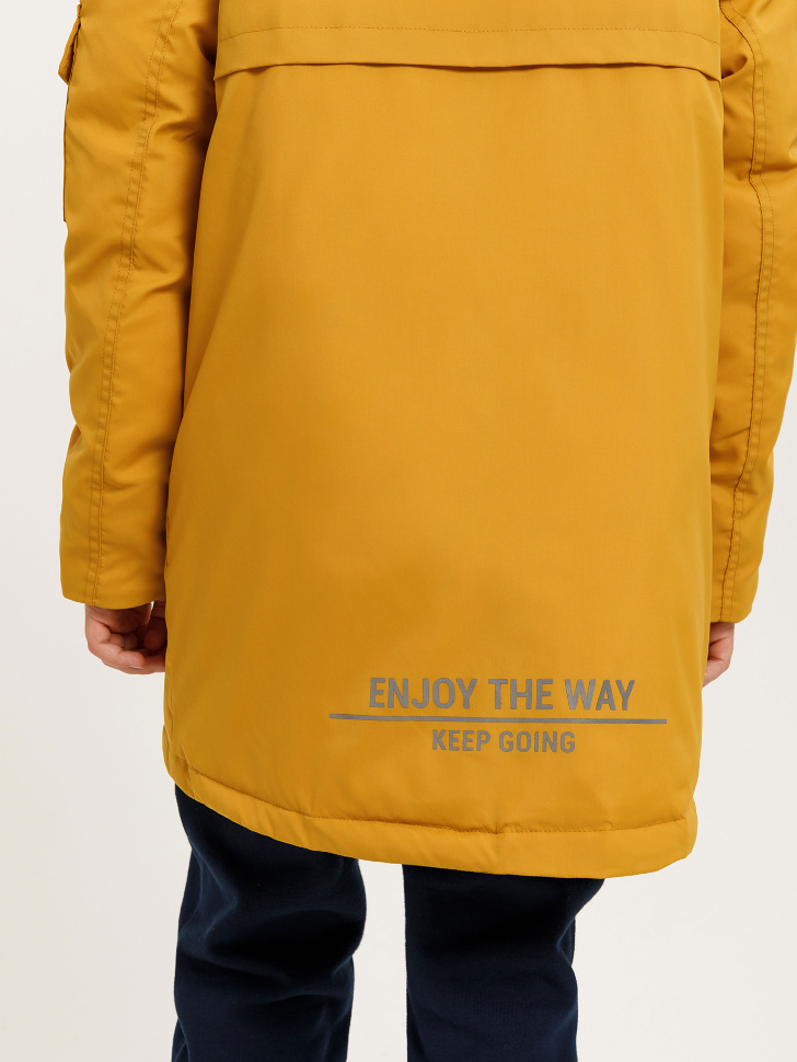 куртка для мальчиков (желтый, 128/ 8-9 YEARS) sela 4640078091669 - фото 6