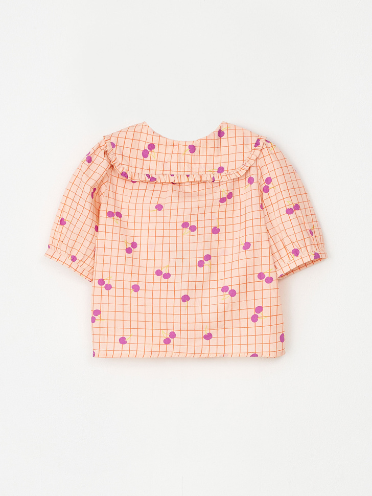 Блузка из с принтом для девочек (розовый, 104) sela 4680168565243 - фото 2