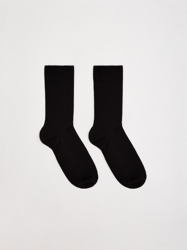 Носки в рубчик (черный, 23-25) sela 4680168086960 - фото 1