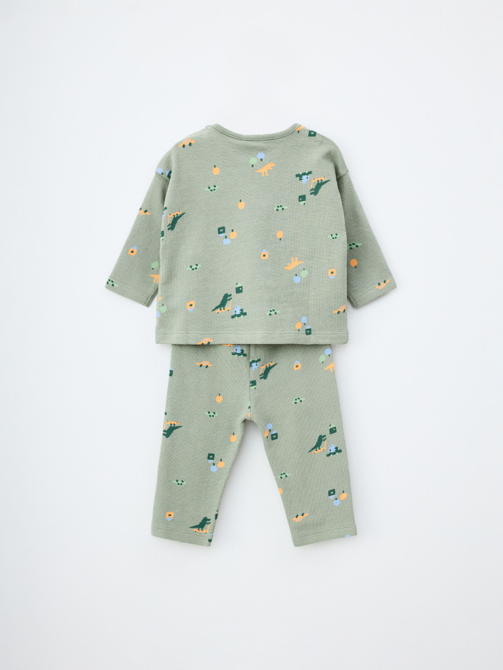 Пижама с принтом для малышей - фото 4