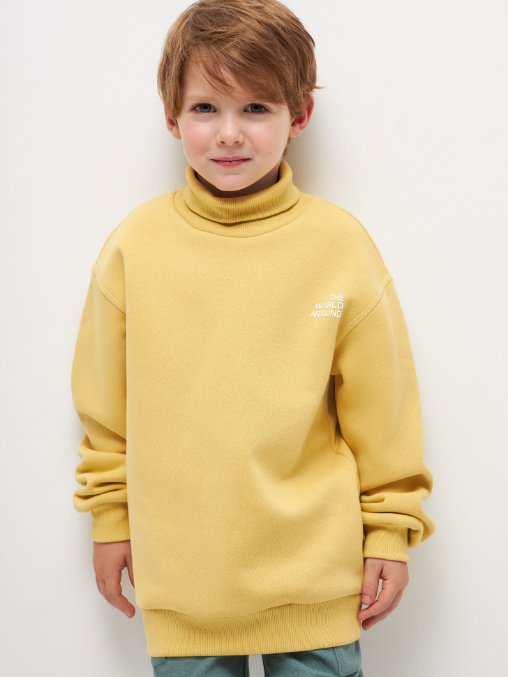 свитер для мальчиков (желтый, 110) sela 4680168037559 - фото 1