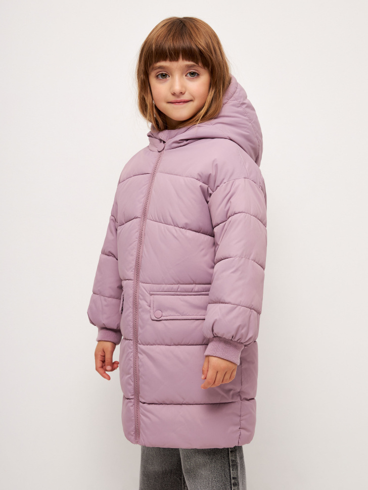 пальто для девочек (розовый, 110) sela 4680129648787