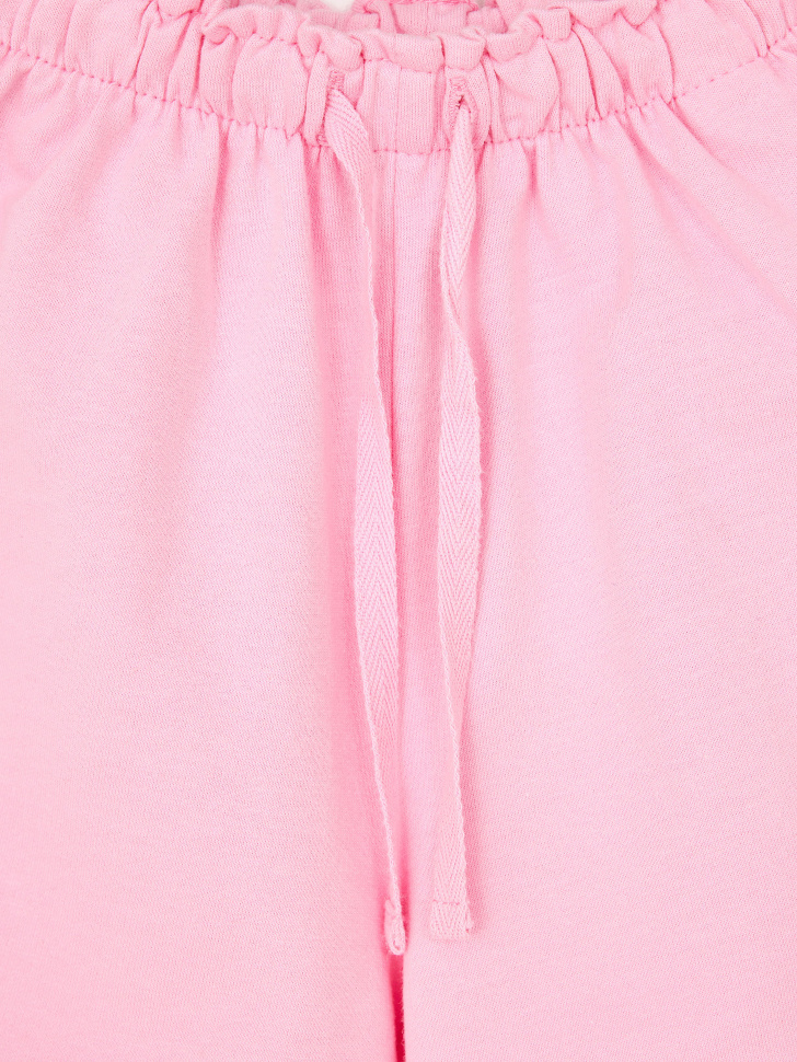 Шорты с присборенным поясом для девочек (розовый, 104) sela 4680168562129 - фото 5
