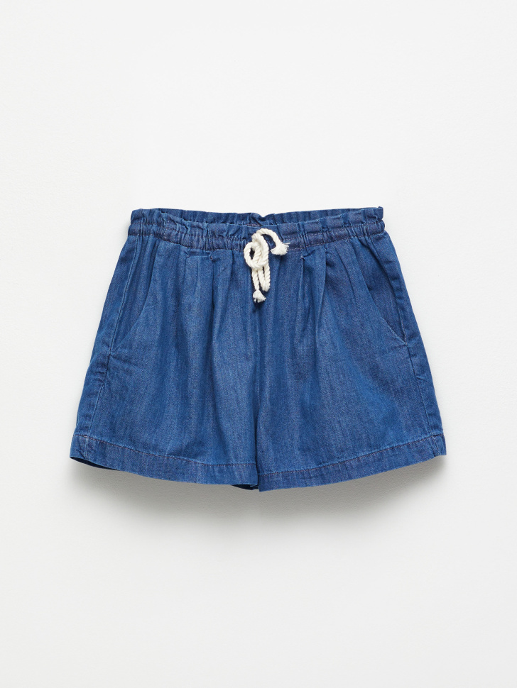 шорты джинсовые для девочек (голубой, 92) sela 4680129596361 - фото 2