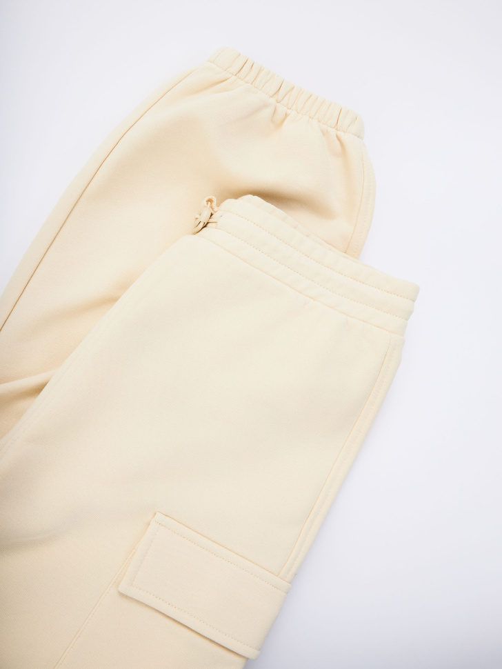 Трикотажные брюки карго для девочек - фото 5