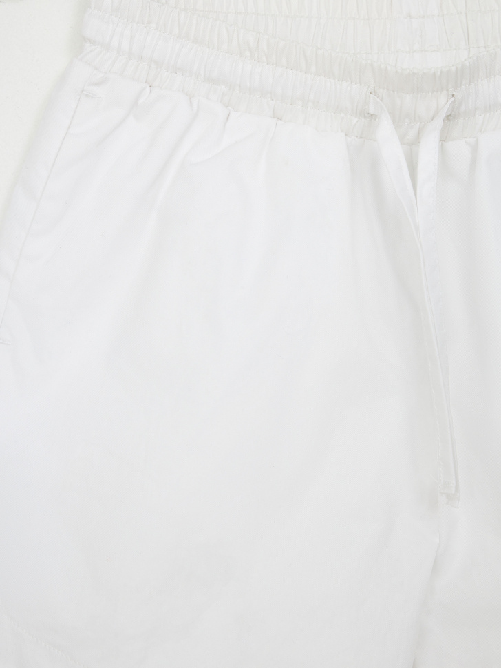 Хлопковые шорты для девочек (белый, 98) sela 4680168379444 - фото 5