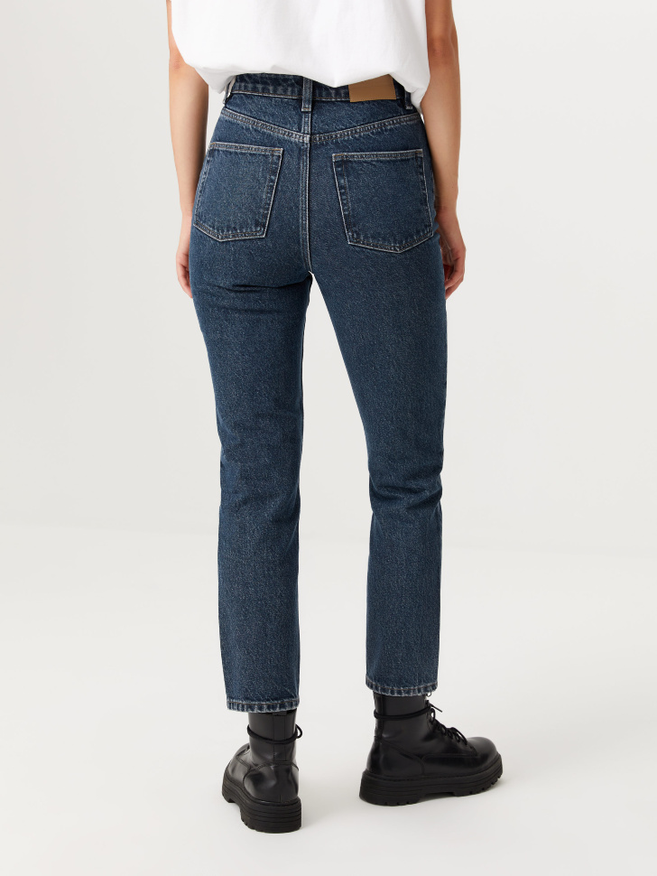 Базовые джинсы mom fit (синий, L) sela 4640078644957 - фото 6