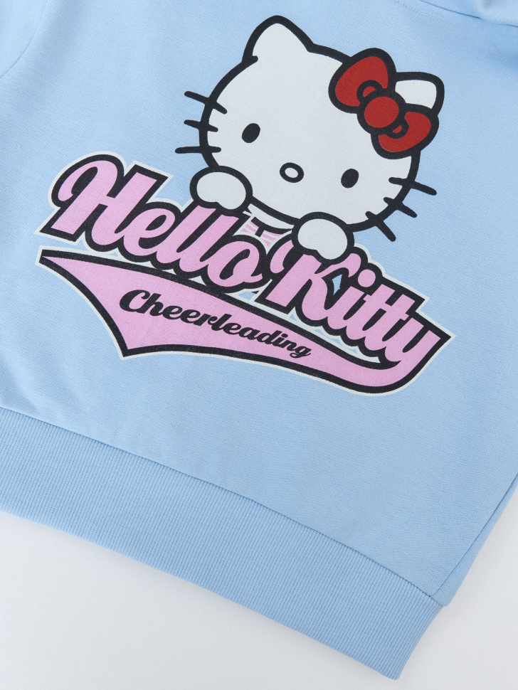 Толстовка с принтом Hello Kitty для девочек. Фото №7