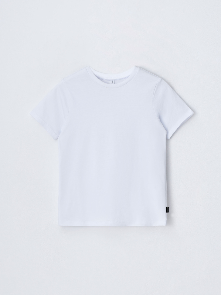 Базовая белая футболка для мальчиков (белый, 122) sela 4680168195099 - фото 1