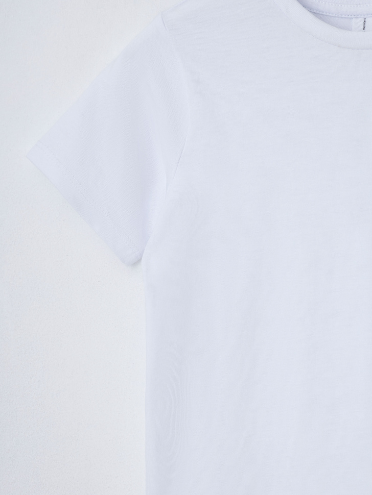 Базовая белая футболка для мальчиков (белый, 122) sela 4680168195099 - фото 2
