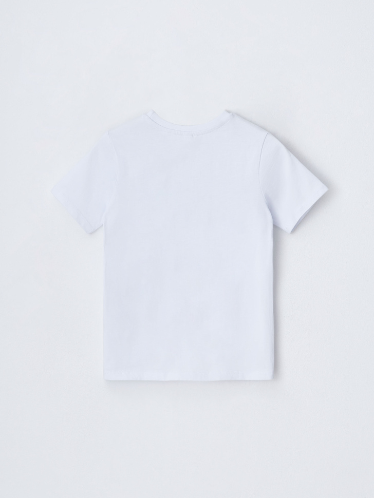 Базовая белая футболка для мальчиков (белый, 122) sela 4680168195099 - фото 3