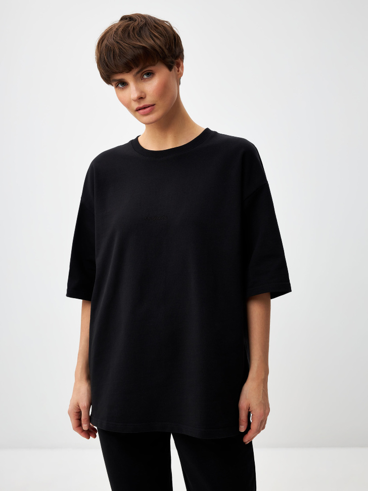 Картинка - Футболка ENDY OVERSIZE FIT (черный, XS) 4640226054607