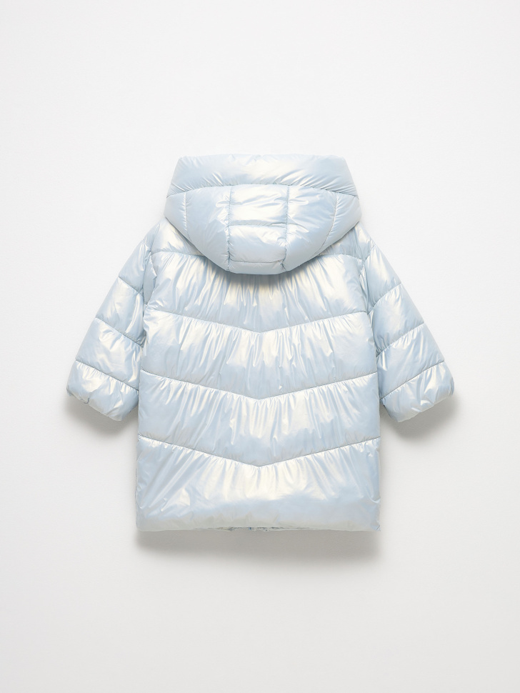 пальто для девочек (голубой, 116) sela 4680129506681 - фото 4