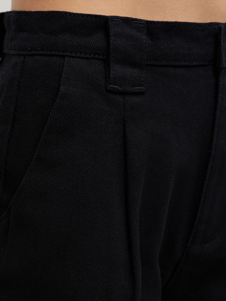 Удлиненные шорты со стрелками (черный, XXS) sela 4680129613907 - фото 6