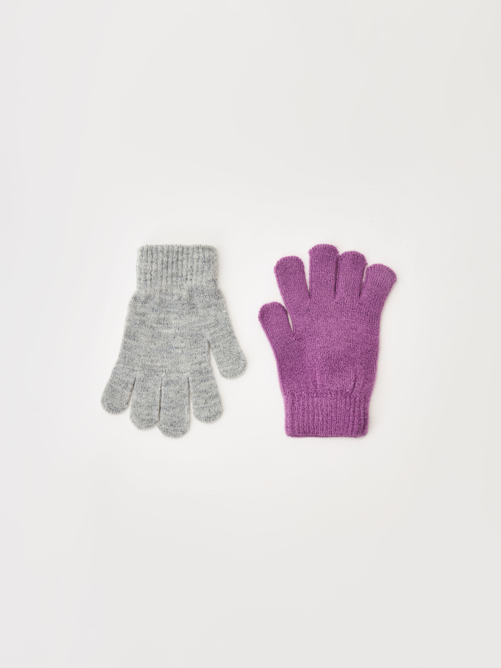 Набор из 2 пар перчаток для девочек - фото 1